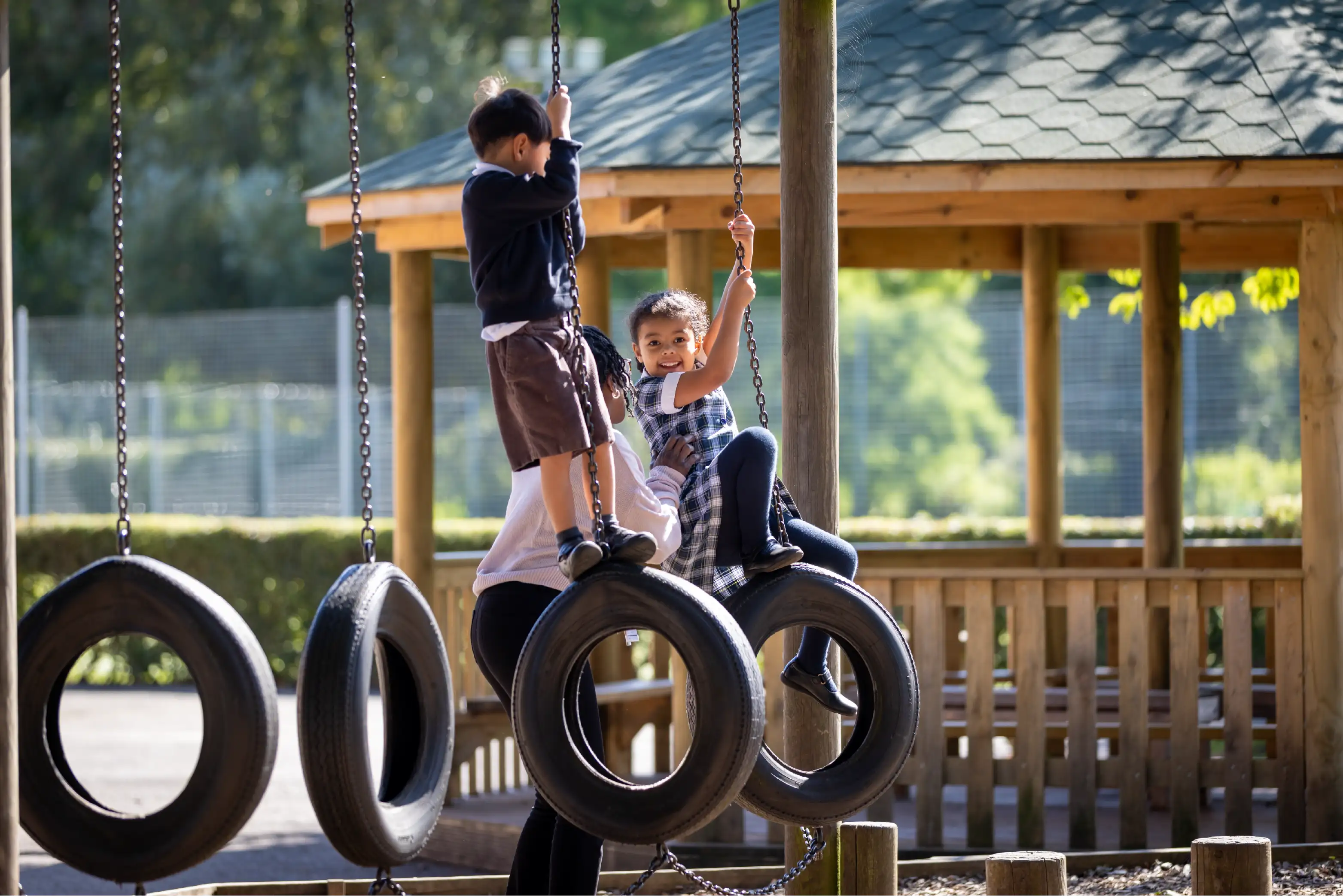 Junior King's School students learning