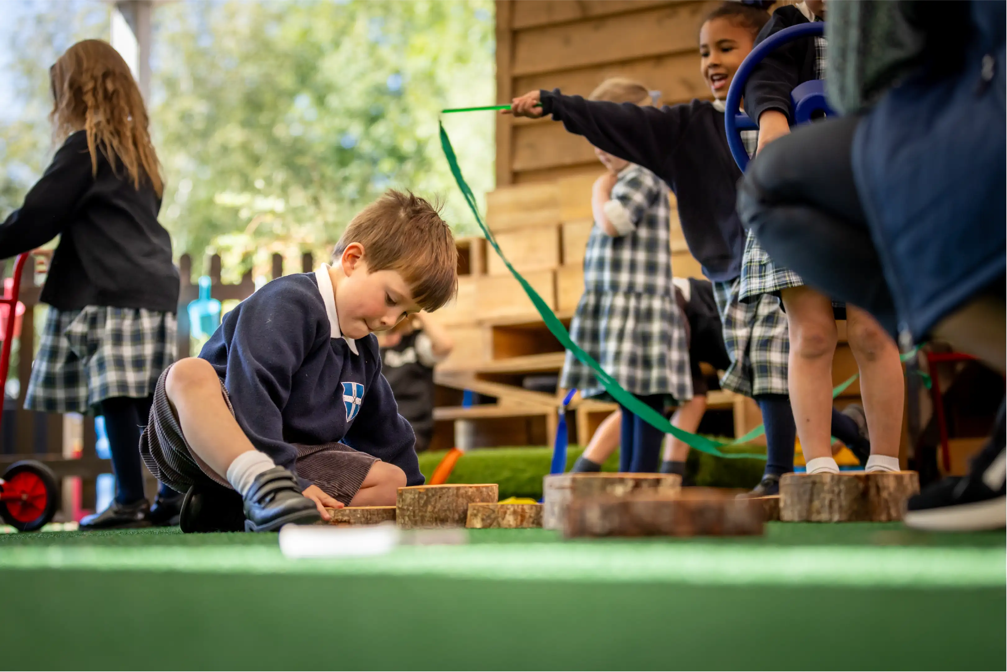 Junior King's School students learning