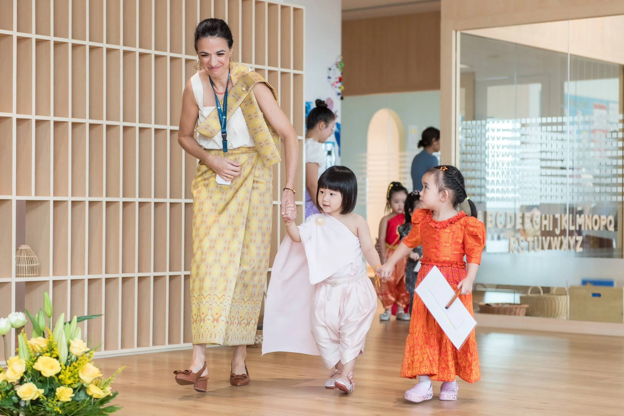 Junior King's School students learning