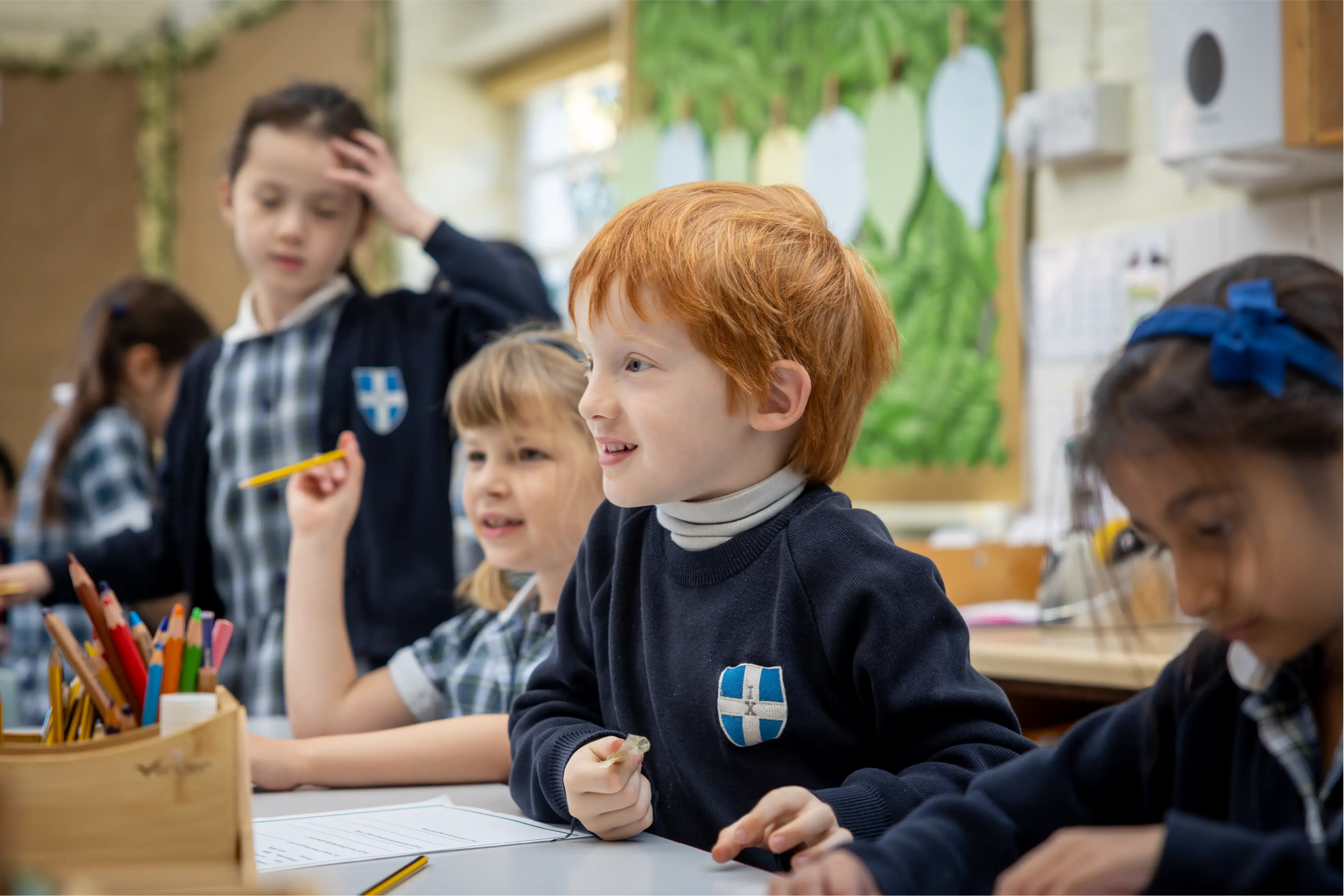 Junior King's School students learning